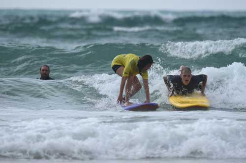 Lili Surf avec son père