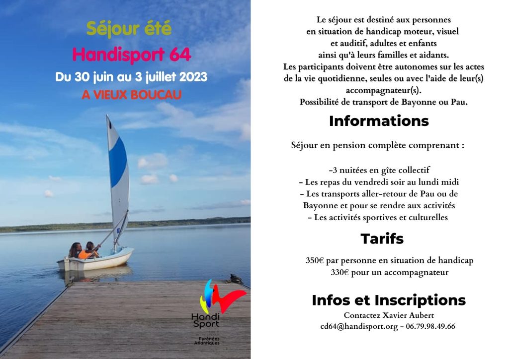 Séjour été Handisport 2023